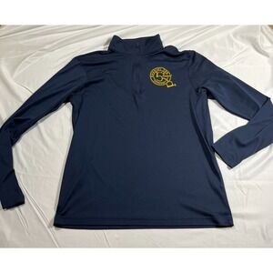 Sport-Tek Men's Large Navy Blue Quarter Zip Pullover Houdini 10K Appleton Runner
